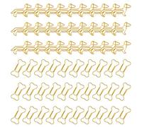 30 Morceaux De Pinces De Teckel Et 30 Morceaux De Trombone Os, Fournitures De Bureau, Teckel, Cadeaux De Teckel, Trombone, Signets En Métal.