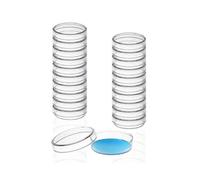 30 Pack 60 X 15 mm Plastic with Lids, Deep Clean, Sterile Plates, Sterile Dish compatible Science