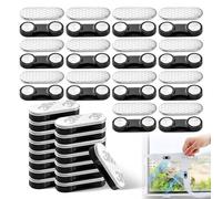 30 Paires Aimants pour Moustiquaire Aimant Autocollant Plats Petits | Aimant Rideau Réutilisables pour Occultant Fenetre Rideaux Porte Badge Affiches Photos Note Sans Perçage