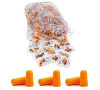 30 paires de bouchons d'oreilles, réutilisables de bouchons d'oreilles, en mousse ultra souple,Emballés individuellement,pour la suppression du bruit et le ronflement,orange
