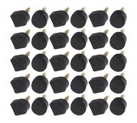 30 Paires Embouts de Talon de Rechange Noirs en Tpu