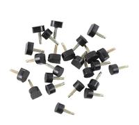30 Paires Embouts de Talon de Rechange Noirs, Lot, Tpu