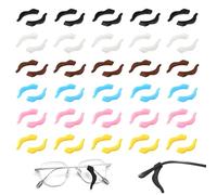 30 Paires Lunettes Porte-Lunettes Anti-Dérapant - Crochets d'Oreille Lunettes, Embouts de Branches de Lunettes, Silicone, Universel, Doux Confortable pour Lunettes de Soleil Lunettes de Lecture