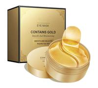 30 Paires Masque Yeux Collagène Eye Mask Or Patch Yeux Anti Cernes en Gel Collagene à Effet Hydratant et Anti-âge Des Soulager la Fatigue Réduit Yeux Poches Éclaircir la Couleur de la Peau