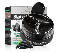 30 Paires Patch Yeux Collagène Charbon de Bambou, Masque Yeux Anti Cernes et Poches, Eye Patch Hydratant Reutilisable, Réduit les Rides et Fatigue Oculaire, Soin Nourrissant pour le Contour des Yeux