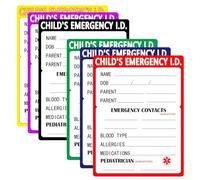30 Park Infant I.C.E. (en cas d'urgence) 7,6 x 10,2 cm - Autocollant pour siège de voiture - Informations de sécurité - Contact d'urgence pour enfant - Pour siège auto