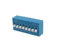 30 Pcs 2,54 mm Pas 8 Positions 16 Broches Bleu Commutateur DIP 8P