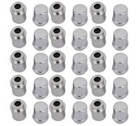 30 pcs 8mm Max Dia 10mm Hauteur En Plastique Potentiomètre Contrôle Bouton Rotatif Sliver Tone