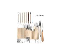 30 pcs argile sculpture outils poterie sculpture outil ensemble argile couleur shapers en bois