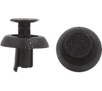 30 Pcs Black Plastic Rivets Fasteners 6.5mm Dia Hole for Car Auto Bumper