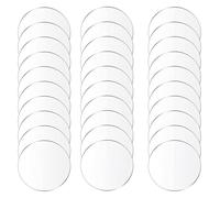 30 Pcs Clear Acrylic Circle Sheets Round Disc Thickness 2Mm Suitable for Craft Decorating DIY Art Project Supplies,Diameter 40mm(Diameter 20mm)