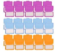 30 pcs contrefaits cire, bandes de cire orthodontique à la fruit avec étui de stockage pour les aligneurs, porteurs coffre-fort, supports, invisibles dentaire