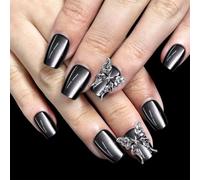 30 Pcs Courts Courts Presse Sur Les Ongles Cats Œil Faux Falsification De Couvertures Complètes Acryliques En Acrylique