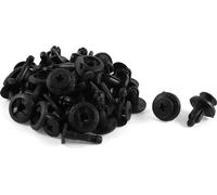30 Pcs Garniture Panneau Rivet Plastique Tige-Poussoir Fixation