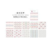 30 Pcs/Lot Bloc-Notes Papier Fleur Robe De Mariée Indésirable Journal Scrapbooking Papier Rétro Arrière-Plan