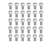 30 PCS M6 A2 70 Stainless Steel Hex Socket Head Cap Screws, Cylinder Bolts for Machinery, Automotive Furniture Assembly (M6*16)