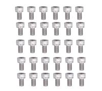 30 PCS M6 A2 70 Stainless Steel Hex Socket Head Cap Screws, Cylinder Bolts for Machinery, Automotive Furniture Assembly (M6*10)