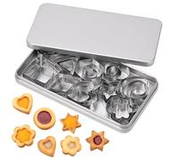 30 PCS mini Emporte piece patisserie,emporte piece noel, dix formes en trois tailles chacune, convient pour des gâteaux