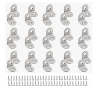 30 Pcs Support Équerre Acier Inoxydable，Support de Coin Équerre en Acier Inoxydable，pour la Fixation et la Réparation de Meubles, Renforcer les Joints（20mm）.