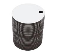 30 pcs Tags de sublimation ronds Plaques vides thermiques 40oz en verre tasse décoration