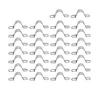 30 PCS U-Collier de Serrage, Clips Câble Inox Ø10mm avec 2 Trous, Pontet de Fixation Robuste, Cavalier de Fixation pour Fixation Grillage Rigide sur Mur, Cavalier Câble Électrique, Attache Câble Mural