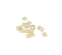 30 perles en bois carrées 15 x 5 mm -