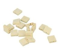 30 perles en bois carrées 15 x 5 mm - Artemio Beige G