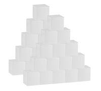 30 Petites boîtes-cadeaux blancs, 5x5x5 cm Boîtes-cadeaux en carton en papier blanc avec couvercles pour cadeaux, fêtes, anniversaire, mariage, communion, collier, boucle d'oreille, bonbons