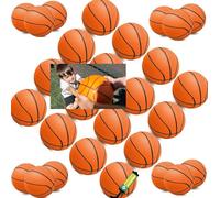 30 Petites Orange Ballon Basket, Mini Ballon de Basket avec Pompe, Balle Rebondissantes Enfant Gonflable, pour Panier de Basket Enfant Intérieur et Extérieur-18CM,Pool Beach Party fournitures