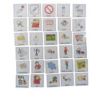 30 Pictogramme de Communication pour classeur pecs makaton TSA autiste autisme Language visuel orthophonie Handicap DYS CAA
