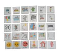 30 pictogrammes Scolaire pour classeur de Communication visuelle CAA TSA autiste Non Verbal