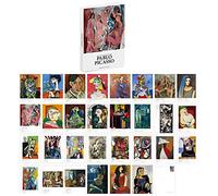 30 pièces 1 ensemble œuvres de peintres célèbres cartes postales littérature et art carte postale voeux cartes d'anniversaire cadeau cartes postales vierges A35