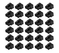 30 PièCes 4.2Mm 6 + 2 Broches 8P 8PIN Connecteur D'Alimentation Mâle Coque en Plastique pour Ordinateur PC ATX Carte Graphique GPU, Noir