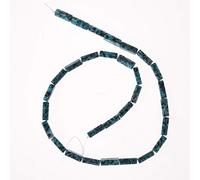 30 pièces 4X13mm naturel africain Turquoise pierre précieuse perles en vrac Tube énergie pierre pouvoir de guérison pour la fabrication de bijoux 15.5 "un brin