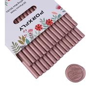 30 pièces 7mm bâtons de cire pour pistolet à colle,PORXFLY Mini 0.28 pouce bâtons de cire pour cartes, enveloppes, invitations de mariage, emballage de cadeaux, emballages de vin (Or Champagne)