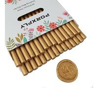 30 pièces 7mm bâtons de cire pour pistolet à colle,PORXFLY Mini bâtons de cire pour cartes, enveloppes, invitations de mariage, emballage de cadeaux, emballages de vin (Bronze)