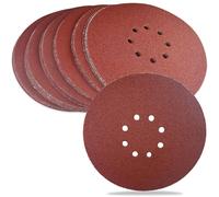 30 Pièces 8 Trous Disques De Ponçage 225 Mm, 60/80/120/180/240/320 Grain, Pour Poncer, Polir, Dérouiller, Poncer Le Bois, Le Mastic, La Peinture, Pour Ponceuse Murale, Ponceuse Excentrique