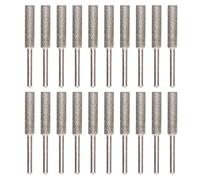 30 Pièces Affûteuse de Tronçonneuse Diamantée Lime de Meulage Outil de Sculpture sur Métal Chaînes de 3/8 Pouces Meule électrique de Roue de 7/32 Pouces pour le Meulage et le