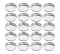 30 Pièces Aluminium Plateau de Pesée 2 Oz 60ml, Fond Plat | Bord Microrelevé, Surface Non Poreuse, Stable, pour Mélanges Collants et Essais Analytiques
