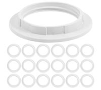 30 Pièces Anneau de Fixation D’abat Jour E27 en Plastique Blanc | Stabilité Renforcée, des Fuites Lumineuses, Installation Facile, Usage pour Pièces et Équipements Domestiques