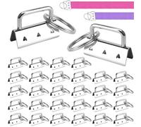 30 Pièces Attache Porte Clef Loisir Créatif, Attache Bracelet, Attache Porte ermoir Porte NBOO Matériel De Porte-Clés Pour Bricolage, Création D'Accessoires Et Artisanat