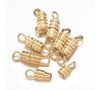 30 pièces Attaches cylindriques, boucles, fermoirs à vis à extrémité fermée pour la création de bracelets et colliers, accessoires pour la fabrication de bijoux.