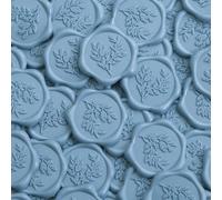 30 pièces Autocollants de cachet de cire, Sceaux d'enveloppe faits main Autocollants de cire auto-adhésifs, Autocollants de sceaux d'enveloppe d'invitation de mariage à l'eucalyptus, Parfait pour les 