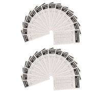 30 pièces Autocollants d'Inspection 12,7x6,5x0,1cm Blancs auto-adhésifs | Marquage Clair, Écriture Solide, Surface Anti-Rayures, pour Armoires, Ateliers, Extincteurs et Machines