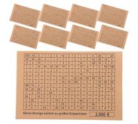 30 Pièces Autocollants Numérotés 2000, Tirelire en Bois