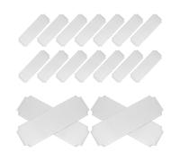 30 Pièces Badge D'identification Vierge Rectangle 3x1 Pouces | Plaque Adhésive, Surface Lisse Biseautée, Gravure et Écriture Possibles, pour Bureau et Classe