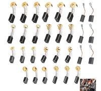 30 Pièces Balais Charbon Universels, Balais Charbon Moteur Electrique, 10 Tailles Différentes 3 Pièces par Taille, Brosses Carbone Graphite Cuivre Perceuse Meuleuse Scie Circulaire Ponceuse Marteau