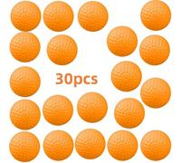 30 pièces Balles de golf d'entraînement, conception creuse de 41 mm, convient pour une utilisation intérieure, parfait pour l'entraînement et la pratique, équipement d'entraînement de golf, surface li