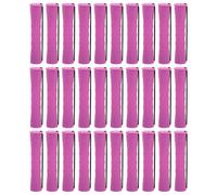 30 Pièces Bigoudis à Cheveux en Plastique Pp avec Capuchons | Outils de Coiffure Portables, Usage Voyage et Mise Naturelle, Maintien Serré,