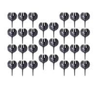30 Pièces Boîte à Engrais de Griffe, Plastique Noir | Facile à Utiliser, Limite les Pertes, Protège du Vent Animaux, pour Fleurs et Dosage Régulier